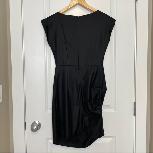 Business Casual Black Drape Dress Size S - Picture 7 of 14